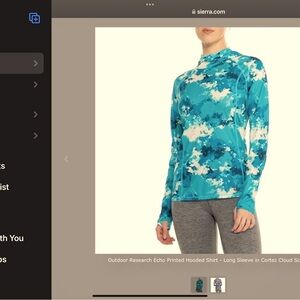 Outdoor Research Echo, Long sleeve hooded base layer